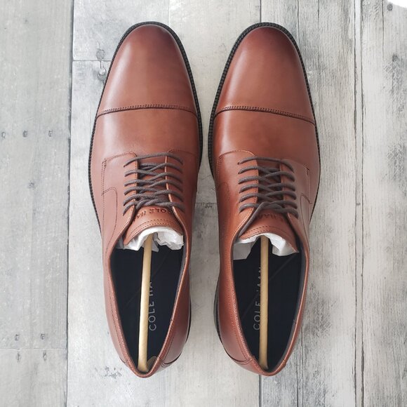 NWT - Cole Haan British Tan Men's Modern Essential Cap Toe Oxford Shoe – Size 13 - Picture 4 of 5